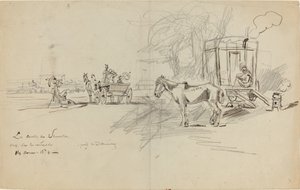 डावविल रेस, 1874। द्वारा फेलिक्स हिलैरे बुहोट