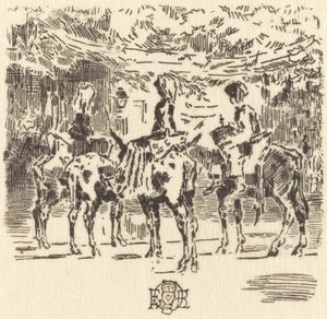 लुचोन के छोटे गधे, 1873। द्वारा फेलिक्स हिलैरे बुहोट