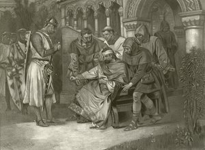राजा जॉन। अधिनियम V, दृश्य VII (गुरुत्वाकर्षण) द्वारा फेलिक्स ऑक्टेवियस कार डारले
