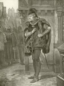 राजा रिचर्ड III। अधिनियम I, दृश्य II (गुरुत्वाकर्षण) द्वारा फेलिक्स ऑक्टेवियस कार डारले