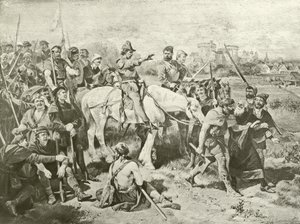 दूसरा भाग हेनरी VI। अधिनियम IV, दृश्य VII (गुरुत्वाकर्षण) द्वारा फेलिक्स ऑक्टेवियस कार डारले