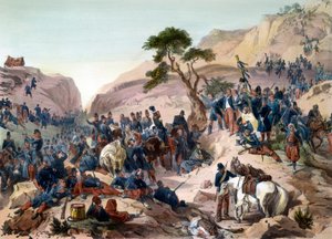 १८४० में अल्जीरिया की विजय का प्रकरण - मौज़ाया दर्रे की लड़ाई (1840) - ड्यूक ऑफ ऑरलियन्स फ्रांसीसी सेना में कमान का अभ्यास करता है - फिलिपोटेक्स द्वारा उत्कीर्णन - फ्रांसीसी सेना ने 1 पर मौजैया के पर्वतीय दर्रे के लिए मौजिया युद्ध के तेनिया को जीत लिया। द्वारा फेलिक्स फिलिपोटेक्स
