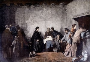 पवित्रता का पर्वत - हेइलबुथ की पेंटिंग से - "ले पेटिट जर्नल" में दिसंबर 1895 द्वारा फर्डिनेंड (बाद में) हेयल्बथ