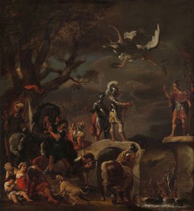 ध्वस्त पुल पर क्लाउडियो नागरिक और क्विंटस Petillius अनाज के बीच शांति वार्ता, 1658-1662 द्वारा फर्डिनेंड बोलो