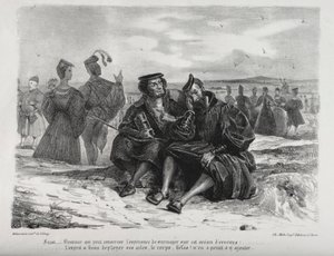 Faust के लिए चित्र: Faust और Wagner, 1828। द्वारा फर्डिनेंड विक्टर यूजीन डेलाक्रोइक्स