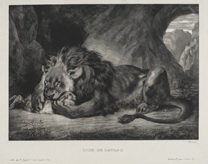 लतालस का शेर, 1829 द्वारा फर्डिनेंड विक्टर यूजीन डेलाक्रोइक्स