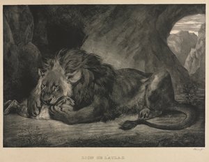 लायन डी लटलस, 1829। द्वारा फर्डिनेंड विक्टर यूजीन डेलाक्रोइक्स