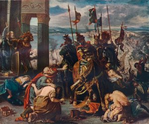 कांस्टेंटिनोपल में क्रूसेडर्स की एंट्री, 1840, 1911 द्वारा फर्डिनेंड विक्टर यूजीन डेलाक्रोइक्स