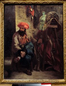 यूजीन डेलाक्रोइक्स (1798-1863) 1825 सन द्वारा तुर्की सैडल पेंटिंग। 0,41x0,33 मीटर। द्वारा फर्डिनेंड विक्टर यूजीन डेलाक्रोइक्स