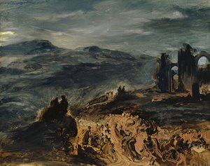 चुड़ैलों का सब्त, 1831-33 द्वारा फर्डिनेंड विक्टर यूजीन डेलाक्रोइक्स