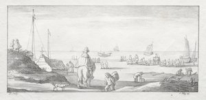 एक डच शोर के साथ, 1811-1816। द्वारा फर्डिनेंड द एल्डर पायलट