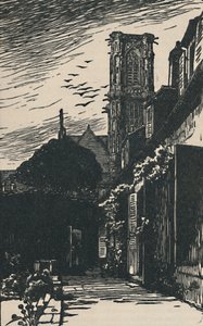 नेवर्स - कैथेड्रल टॉवर, 1919 द्वारा फ़र्नांड चैंडरे