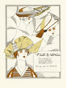 वेरलाइन, मोड्स, लॉन्जरी, ट्रिंकेट्स, पब के लिए विज्ञापन। 1914 (स्टैंसिल प्रिंट) द्वारा फर्नांड सिमोन