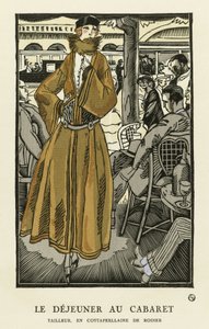 कैबरे, पब में दोपहर का भोजन। 1921 (स्टैंसिल प्रिंट) द्वारा फर्नांड सिमोन