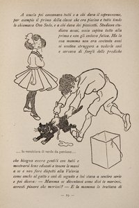 बच्चों की किताब से चित्रण, c.1920-30 द्वारा फिलीबर्टो स्कारपेली
