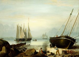 रिपुयर्स, डंकन के पॉइंट, ग्लॉसेस्टर, 1848 के लिए समुद्र तट द्वारा फिट्ज हेनरी लेन