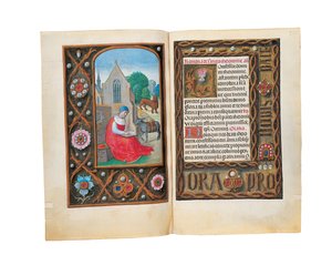 रोथ्सचाइल्ड बुक ऑफ़ आवर्स, गेन्ट या ब्रुग्स के फोलियो, c.1505 द्वारा फ्लेमिश स्कूल