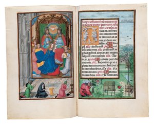 रोथ्सचाइल्ड बुक ऑफ़ आवर्स, गेन्ट या ब्रुग्स के फोलियो, c.1505 द्वारा फ्लेमिश स्कूल