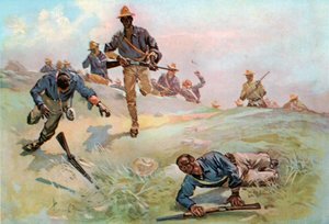 ट्रूप सी, नौवीं यूएस कैवेलरी, कैप्टन, सैन जुआन में चार्ज का नेतृत्व द्वारा फ्लेचर सी। फिरौती