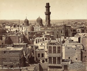 काहिरा, मिस्र का विहंगम दृश्य द्वारा फेलिक्स बोनफिल्स