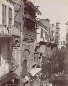 काहिरा स्ट्रीट, 1870 के दशक। द्वारा फेलिक्स बोनफिल्स