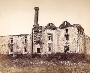 सेंट जॉन की बेसिलिका, 1330 में इफिसुस, तुर्की में एक मस्जिद में तब्दील हो गई द्वारा फेलिक्स बोनफिल्स