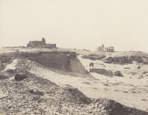 असवान, प्राचीन अरब बाड़े के खंडहर, शहर के दक्षिण-पूर्व, 1851-52, 1853-54 मुद्रित। द्वारा फेलिक्स टाइनार्ड
