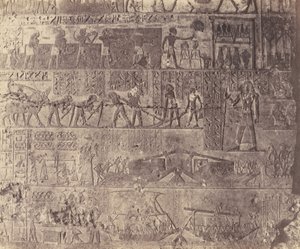 एल-काब एलेथ्या, हाइपोगियन आर्किटेक्चर - फापे का मकबरा - मूर्तिकला..., 1851-52, 1853-54 मुद्रित।