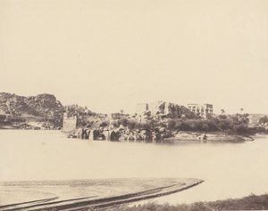 फ़िलेह फिलो का द्वीप, पॉइंट बी, 1851-52 में दक्षिण पूर्व से लिया गया सामान्य दृश्य, 1853-54 छपा। द्वारा फेलिक्स टाइनार्ड