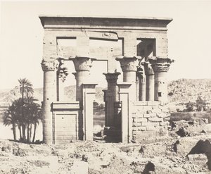 फ़िलेह फ़िले का द्वीप, पूर्व से निर्माण - पश्चिमी पहलू - पी का दृश्य ..., 1851-52, 1853-54 मुद्रित। द्वारा फेलिक्स टाइनार्ड