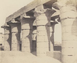लोकसर थेब्स। कंस्ट्रक्शन सेंट्रेल - ग्रांडे कोलोनेड, 1851-52, 1853-54 मुद्रित। द्वारा फेलिक्स टाइनार्ड