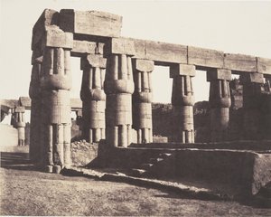 लौक्सर थेब्स, बाद में निर्माण - गैलरी - समानताएं, 1851-52। द्वारा फेलिक्स टाइनार्ड