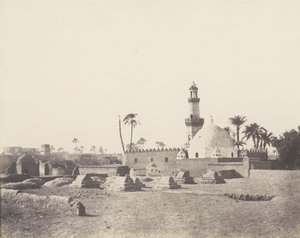 सौआदज, मुस्लिम कब्रिस्तान और मौराद-बे का मकबरा, 1851-52, 1853-54 छपा। द्वारा फेलिक्स टाइनार्ड