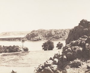 तफाह, नील के तट पर ग्रेनाइट चट्टानें, 1851-52, 1853-54 छपी। द्वारा फेलिक्स टाइनार्ड