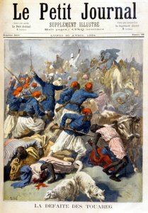 तुआरेग की हार - 30/04/1894 के "" ले पेटिट जर्नल "" में द्वारा फॉर्च्यून लुई मेउल