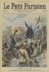विजय या मौत। बोअर सैनिकों को संबोधित करते ऑरेंज फ्री स्टेट के राष्ट्रपति स्टेन