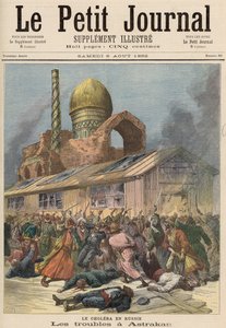 रूस में हैजा: द ट्रबल इन अस्ट्रारखान, &39;ले पेटिट जर्नल&39;, 6 अगस्त 1892 से द्वारा फॉर्च्यून लुई मेयुले और हेनरी मेयर