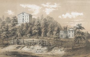 रिचमंड सेमिनरी, स्टेटन द्वीप, एनवाई, 1847-48। द्वारा फ्रांसिस फ्लोरा बॉन्ड पामर