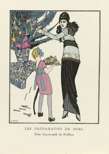 क्रिसमस की तैयारी, पब। 1914 (स्टैंसिल प्रिंट)