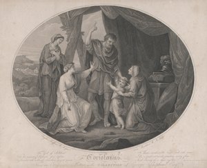 कोरिओलेनस: द गॉड ऑफ सोल्जर्स, टू शेम अजेय... शेक्सपियर, कोरी..., 3 नवंबर, 1785। द्वारा फ्रांसेस्को बार्टोलोजी