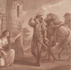 प्रिंस एडमंड, सरनाम'ड आयरनसाइड और एल्गिथा, 1786। द्वारा फ्रांसेस्को बार्टोलोजी