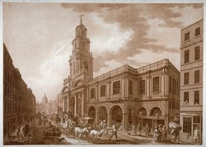 रॉयल एक्सचेंज, लंदन शहर, 1788। द्वारा फ्रांसेस्को बार्टोलोजी