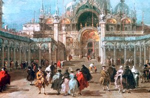 पियाजा सैन मार्को में दावत का पर्व, c1775 द्वारा फ्रांसेस्को गार्डी