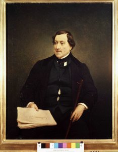 गियोआचिनो रॉसिनी (1792-1868) का पोर्ट्रेट - हेज़, ब्रेरा संग्रहालय, मिलान द्वारा द्वारा फ्रांसेस्को हेज़