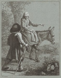 लड़का और लड़की एक गधे के साथ, 1764।