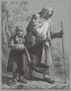 दो बच्चों वाली किसान महिला, 1764। द्वारा फ्रांसेस्को लंदनियो