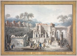 पोम्पेई, 1788 में आइसिस का मंदिर।