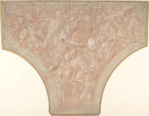 वालकैन कामदेव के डार्ट्स फोर्जिंग, 1552-56। द्वारा फ्रांसेस्को प्रिमैटिक्सियो