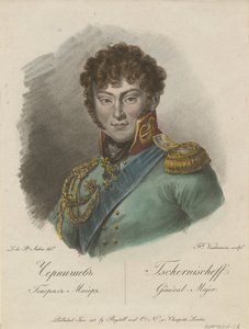 गणना अलेक्जेंडर इवानोविच चेर्नीशोव का पोर्ट्रेट 1786-1857, 1813