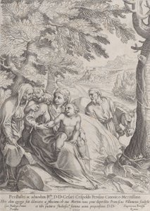 मिस्र में उड़ान पर आराम, 1597। द्वारा फ्रांसेस्को विल्मेना